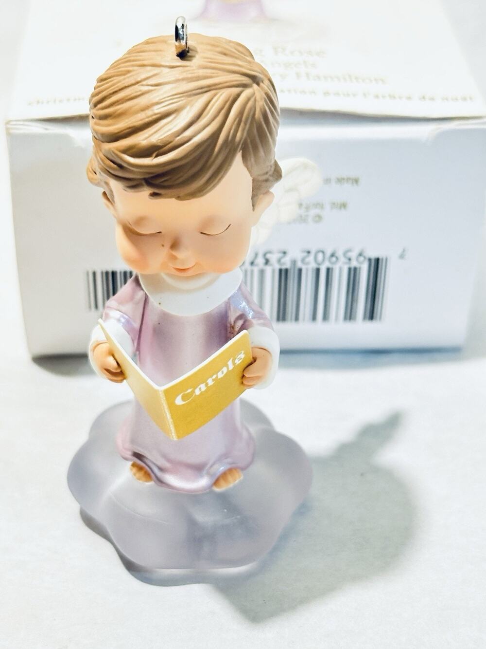 Vintage 2012 Hallmark MARY'S ANGELS 25th STERLING ROSE Ornament *D